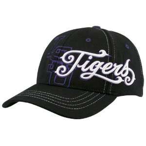  Zephyr LSU Tigers Black Sentinel Z Fit Hat Sports 