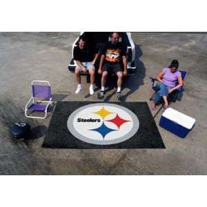   Pittsburgh Steelers XL 5 X 8 Tailgate Rug *SALE*: Sports & Outdoors