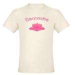 Santosha Contentment Yoga Design with Lotus  Scarebaby Design