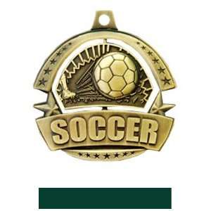 Hasty Awards Spinner Custom Soccer Medals M 720S GOLD MEDAL/HUNTER 