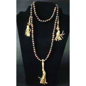  Bone Mala Beads Necklace with Counters 