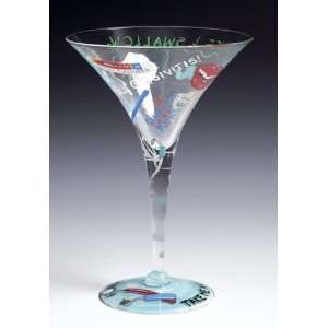 Santa Barbara GLS4 5580B Lolita Martini Glass, Dentist Tini:  