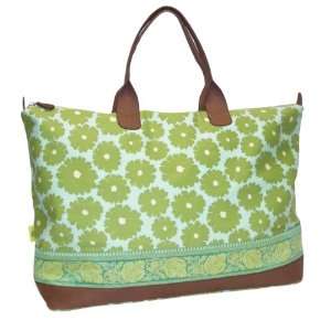 Meris Duffle Bag ( Green Floral ) 