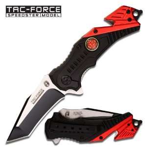 Tac Force Fire Fighter Tanto Folding Knife Firefighter Fire Department