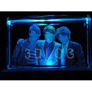 JONAS BROTHERS 2D Laser Etched Portrait Crystal