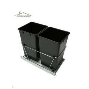  House mate 27 In. Easy Pull Double Trash Slide Caddy 