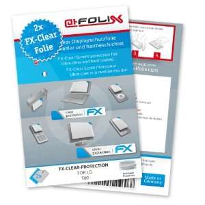  2 x atFoliX FX Clear Invisible screen protector for LG T80 