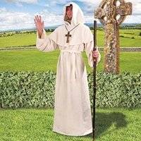  White Monk Robe. Wizard, Priest, Mage, or Cleric Robe 