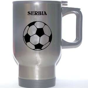  Serbian Soccer Stainless Steel Mug   Serbia: Everything 