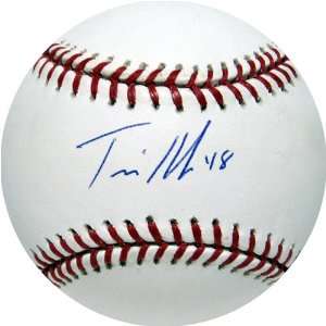  Autographed Travis Hafner Baseball: Sports & Outdoors