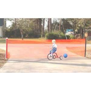  Retractable Driveway Guard, 25 Wide Color Orange Baby