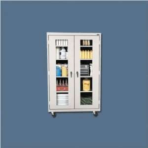   Clear View Four Deep Shelf Large Mobile Storage: Office Products