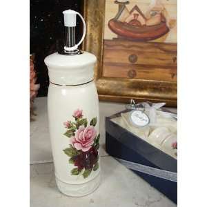 Baby Keepsake: Ceramic oil bottle flower design   D`Lusso Collections 