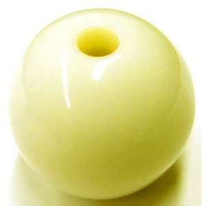   : Neon Ivory Plastic Opaque Beads (60 pcs) 8mm 030512: Home & Kitchen