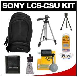 Sony Cyber Shot Bloggie LCS CSU Soft Digital Camera Case (Black) with 
