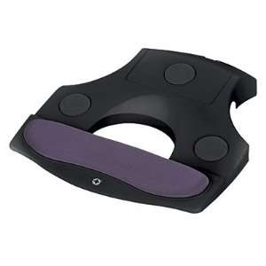 Notebook Stand with Wrist Rest, Non Skid, w/ Purple Wrist Rest, Black 