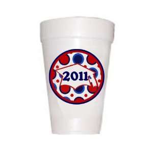  Personalized Red & Blue Graduation Cups: Baby