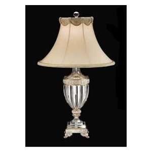 Schonbek 10110 Silver Dynasty Crystal Single Light Table Lamp from the 