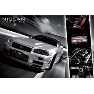  Nissan GTR Racing Car Poster 24 x 36 inches: Home 