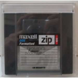  Maxell DOS Formatted 100MB ZIP Disk Diskette   p r e o w n 