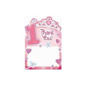  First Birthday Princess Thank Yous Case Pack 3   683512 
