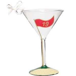   Martini Glass Christmas Ornament Golftini Mini Tini: Home & Kitchen