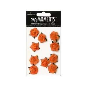   Embellishment Flower Paper Mini Roses Peach: Arts, Crafts & Sewing