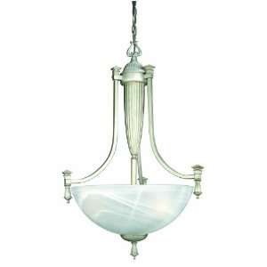  Lite Source LS 10583 Luxor Ceiling Lamp with Cloud Glass 