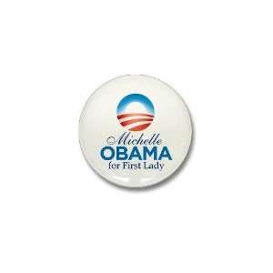  Michelle Obama Obama Mini Button by CafePress: Patio, Lawn 