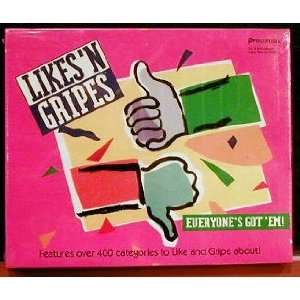  Likes N Gripes Board Game Toys & Games