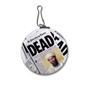  HEADLINES Osama Bin Laden DEAD 2.25 inch Clip Tag 