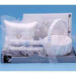  Crystal Heart Gift Set, Ivory: Home & Kitchen