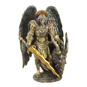  ST. MICHAEL AND THE DRAGON Archangel Statue Saint: Home 
