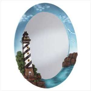  Lighthouse oval wall mirror: Home & Kitchen