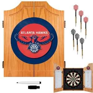  Best Quality Atlanta Hawks NBA Wood Dart Cabinet Set 