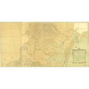  1780s map Mirim Lake Region, Brazil and Uruguay
