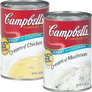 CAMPBELLS SOUP CREAM OF MUSHROOM 14.75 OZ CAN:  Grocery 