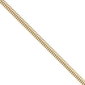    18K Yellow Gold Snake Chain   Width 1.2 mm   Length 42 cm Jewelry