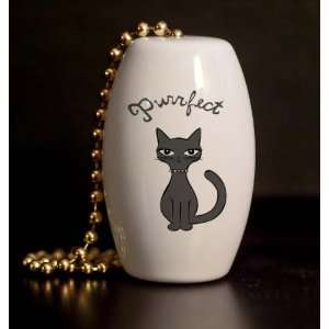  Purrfect Cat Porcelain Fan / Light Pull: Home Improvement