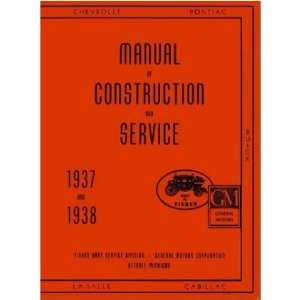  1937 1938 LASALLE OLDSMOBILE PONTIAC Service Manual 