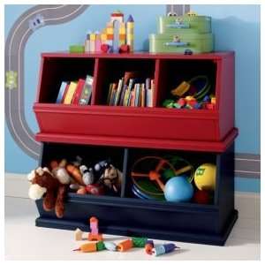  Kids Toy Boxes: Kids Wooden Primary Stacking Storage 2 and 