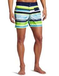 Diesel Mens Blans Medium Boxer Short Striped Trunk