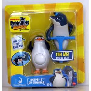  Penguins of Madagascar Rolling Figures Skipper & Dr 