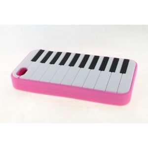   4S Skin Case Cover for Pink Piano Style: Cell Phones & Accessories