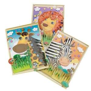  Animal Sticker Scenes 3 D Craft Kit (Makes 12): Toys 