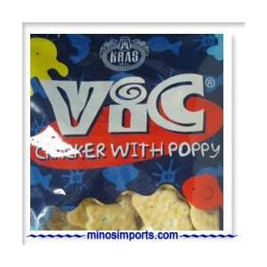 Vic Crackers with Poppy Seeds Kras 120g: Grocery & Gourmet Food