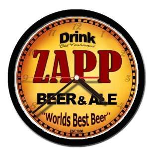  ZAPP beer and ale cerveza wall clock 