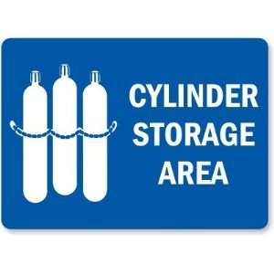   Storage Area (with graphic) Plastic Sign, 10 x 7 Office Products