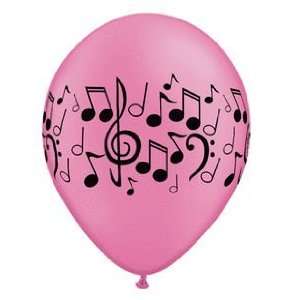   11 in. Assorted Music Notes Neon Latex Balloon   100Ct: Toys & Games