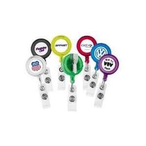  Badge Holder with Crocodile Clip Design Clear Clear: Office Products